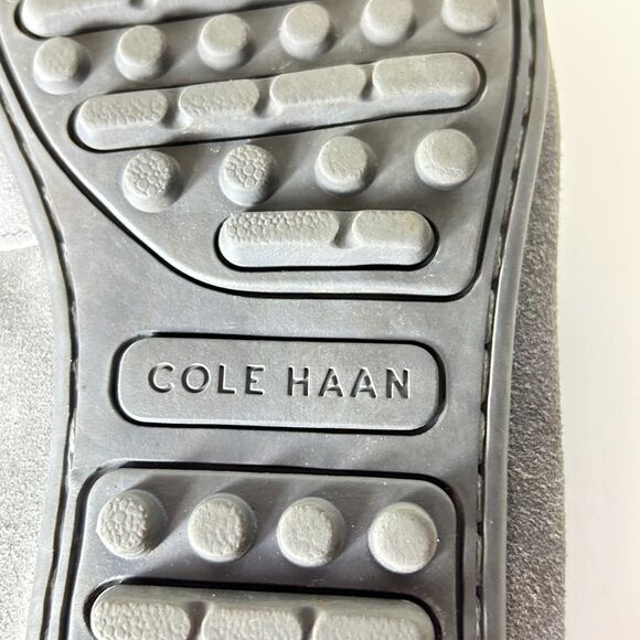 Cole Haan Grant Gray Suede Slip-on Camp Driving Loafer Shoes Size 9M - Picture 13 of 15